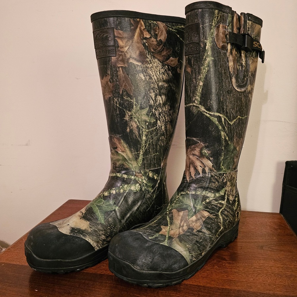 Itasca Scent Free Mens Camo Rubber Hunting Boots Waterproof Size 11 686678 - Picture 1 of 8